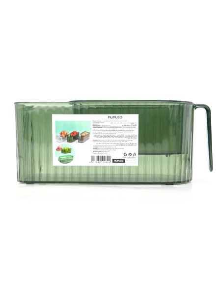 Corbeille à Fruits 2 Étages - Vert Transparent