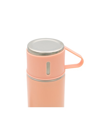 Gourde Isotherme 500 ml avec 3 Verres - Rose