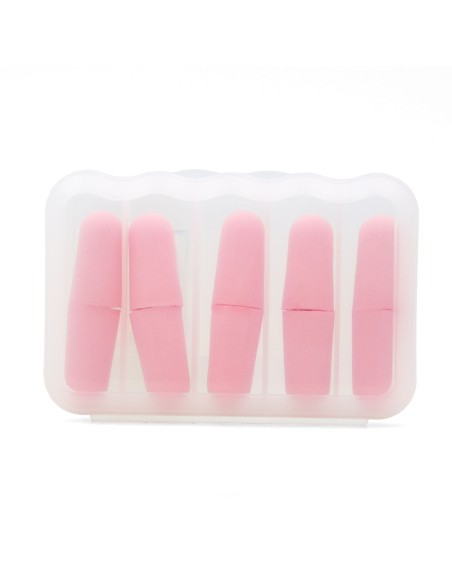 Bouchons d'Oreilles Mousse Mémoire 5 Paires - Rose