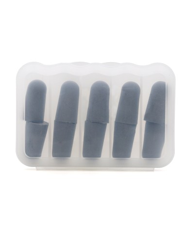 Bouchons d'Oreilles Mousse Mémoire 5 Paires - Gris