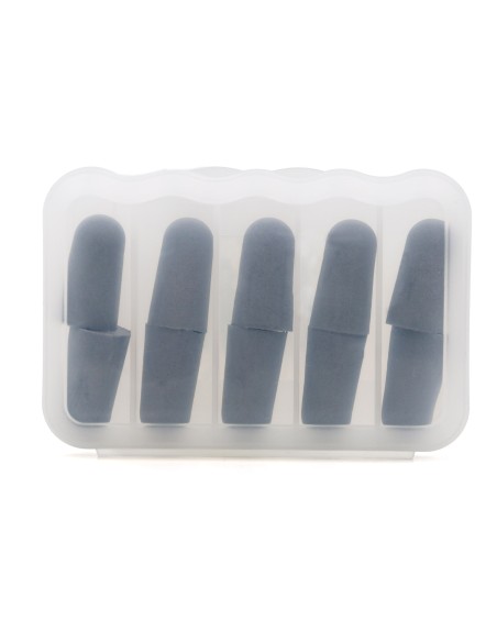 Bouchons d'Oreilles Mousse Mémoire 5 Paires - Gris