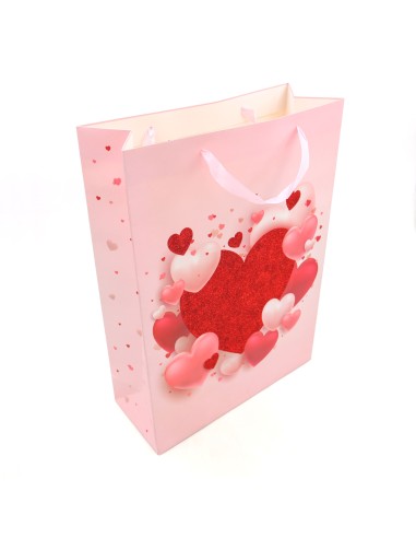 SAC CADEAU COEUR SCINTILLANT-L