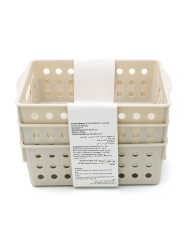 Set de 3 Paniers de Rangement Multifonctionnels...