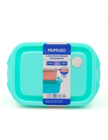 Set de 3 Boîtes de Conservation Alimentaire L