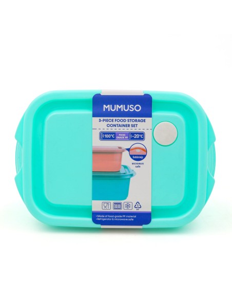 Set de 3 Boîtes de Conservation Alimentaire L