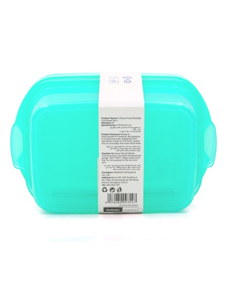 Set de 3 Boîtes de Conservation Alimentaire L