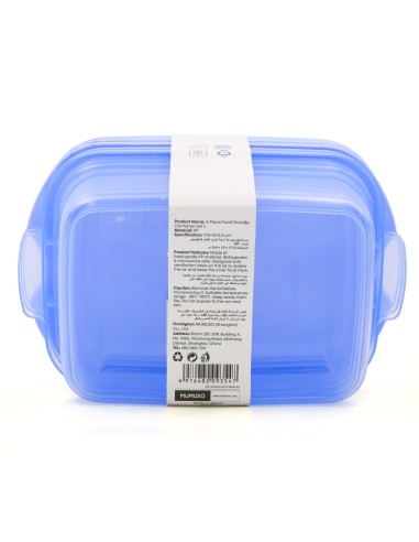 Set de 3 Boîtes de Conservation Alimentaire L