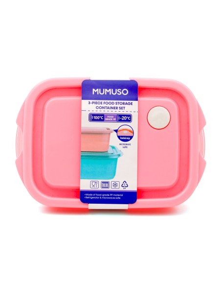 Set de 3 Boîtes de Conservation Alimentaire L