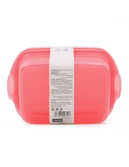 Set de 3 Boîtes de Conservation Alimentaire L