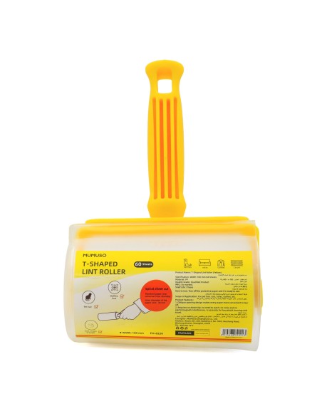 Rouleau Anti-Peluche en Forme de T (Jaune - 10 Cm)