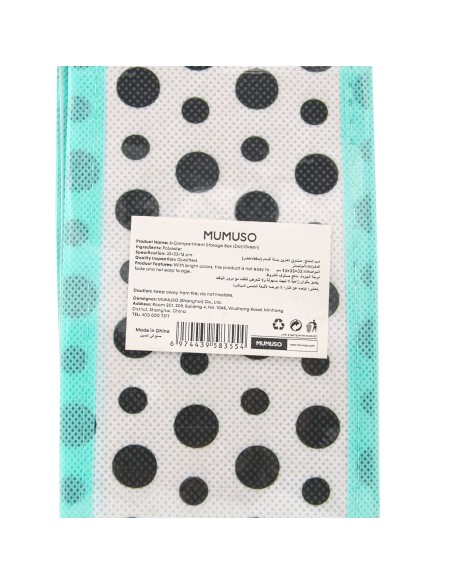 Boîte de Rangement 6 Compartiments - Vert