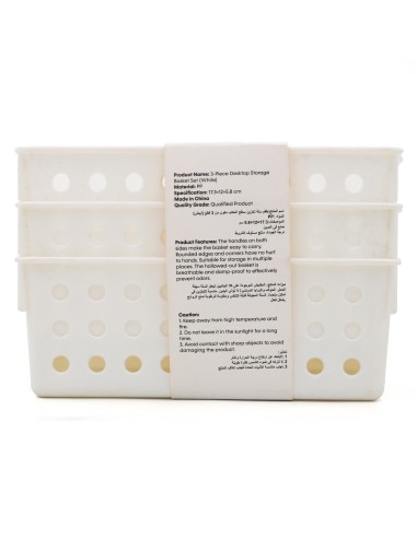 Set de 3 Paniers de Rangement Multifonctionnels...