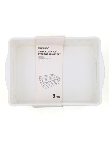 Set de 3 Paniers de Rangement Multifonctionnels...