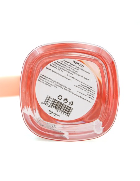 Gourde d'Eau Sport 650 ml avec Paille - Rose