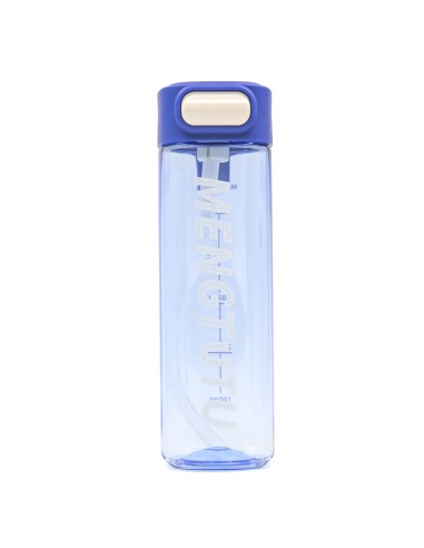 Gourde d'Eau Sport 650 ml avec Paille - Bleue