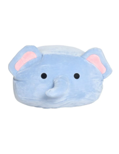 Coussin Chauffe-Mains Peluche Eléphant Bleu