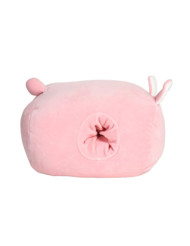 Coussin Chauffe-Mains Peluche Chat Rose