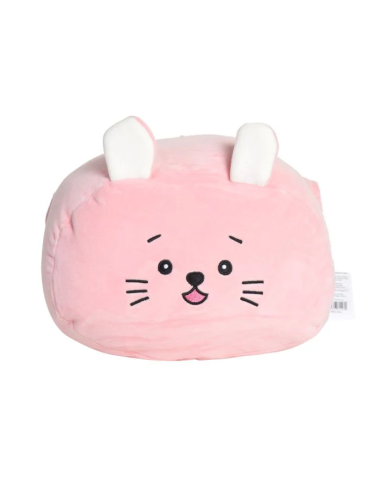 Coussin Chauffe-Mains Peluche Chat Rose