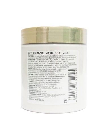 Masque Visage de Luxueux au Lait de Chèvre