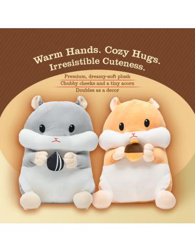 Coussin Chauffe-Mains Peluche Hamster