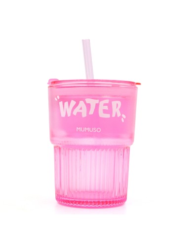 Tasse à Café Voyage Rose avec Couvercle &...