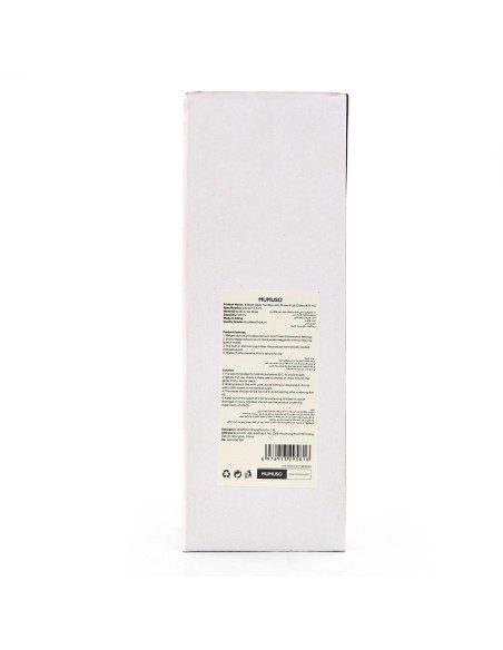 Gobelet en Verre Cannelé Vert avec Paille & Couvercle (470ml)