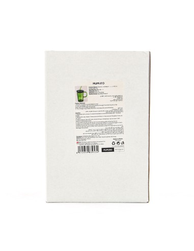 Mug à Café "Diamonds" Vert avec Paille (450ml)