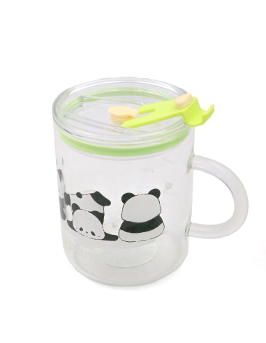 Mug Panda Mignon 700ml avec Paille & Couvercle...