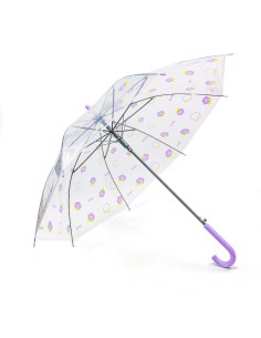 Parapluie Canne Poignée J Motifs Fleurs