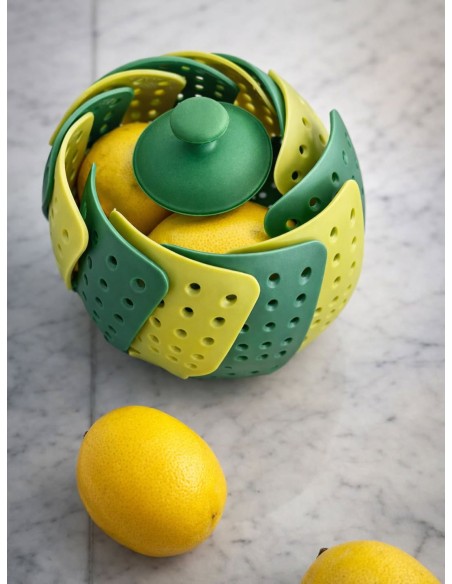 Panier Vapeur Pliable en Forme de Lotus – Vert