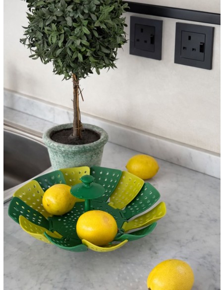 Panier Vapeur Pliable en Forme de Lotus – Vert