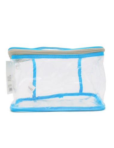 Set de 3 Trousses de Toilette Laser Bleu