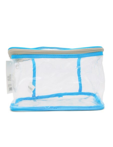 Set de 3 Trousses de Toilette Laser Bleu