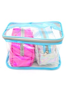 Set de 3 Trousses de Toilette Laser