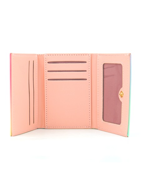 Portefeuille à 3 Volets (Coeur d'Amour/Jaune)