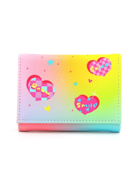 Portefeuille à 3 Volets (Coeur d'Amour/Jaune)