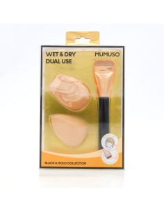 Golden Collection Kit Maquillage Pro 3-en-1 : Brosse Fond...