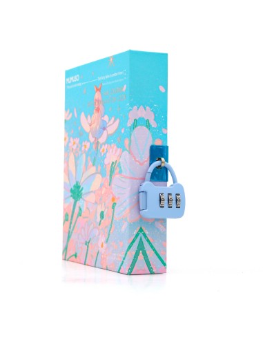 Carnet Journal Intime Verrouillable Marguerites