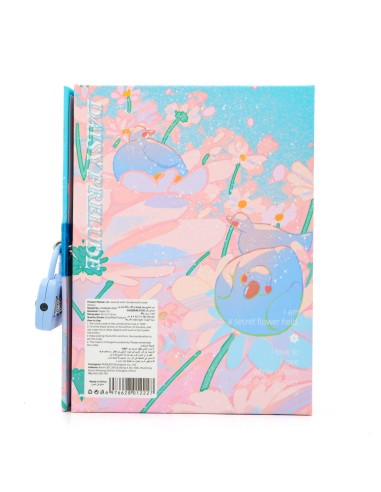 Carnet Journal Intime Verrouillable Marguerites