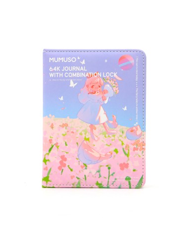 Carnet Journal Intime Verrouillable Marguerites