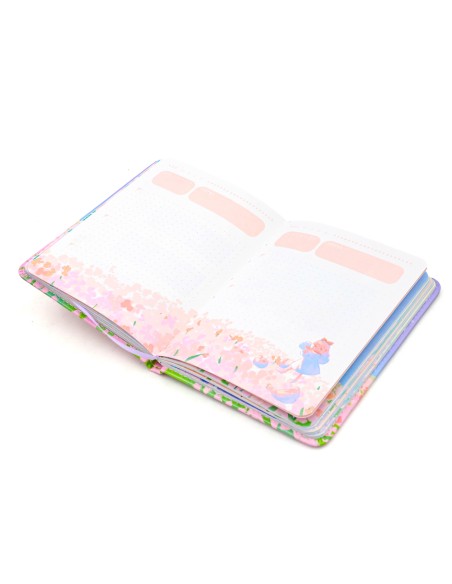 Carnet Journal Intime Verrouillable Marguerites