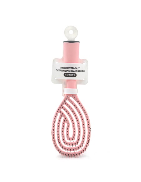 Brosse Démêlante Creuse - Rose