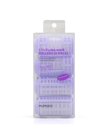 Set de 4 Bigoudis à Clip Empilables