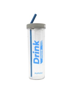 Bouteille D'Eau en Plastique avec Paille Pliable et...