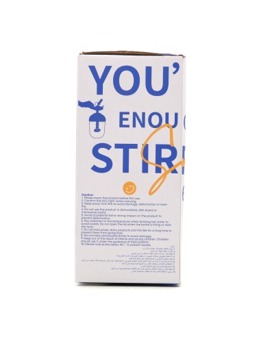 Gourde en Plastique avec Paille et Couvercle...