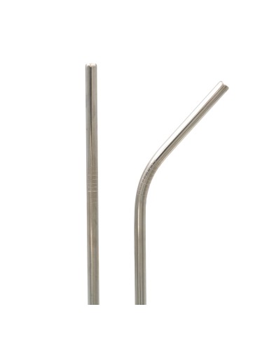 Set de 4 Pailles en Acier Inoxydable