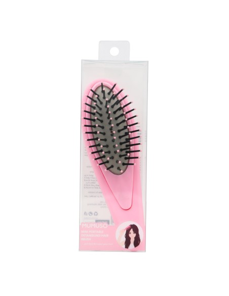 Brosse Démêlante Mini Portable avec Coussin d'Air - Rose
