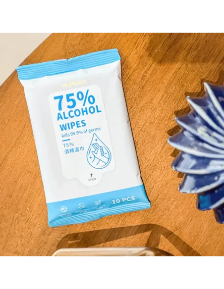 Lingettes à 75 % d'Alcool