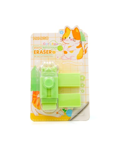 Gomme Rétractable à Glissière - Patte de Chat