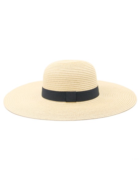 Chapeau de Paille à Larges Bords - Beige